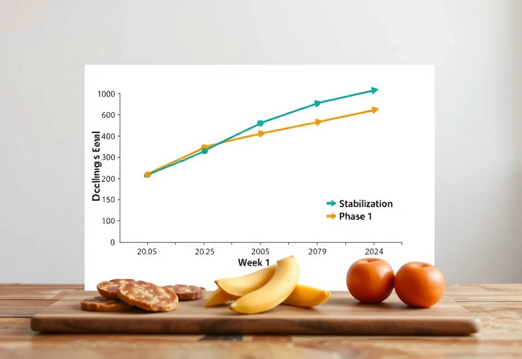 Graf vývoje hmotnosti a tělesného tuku